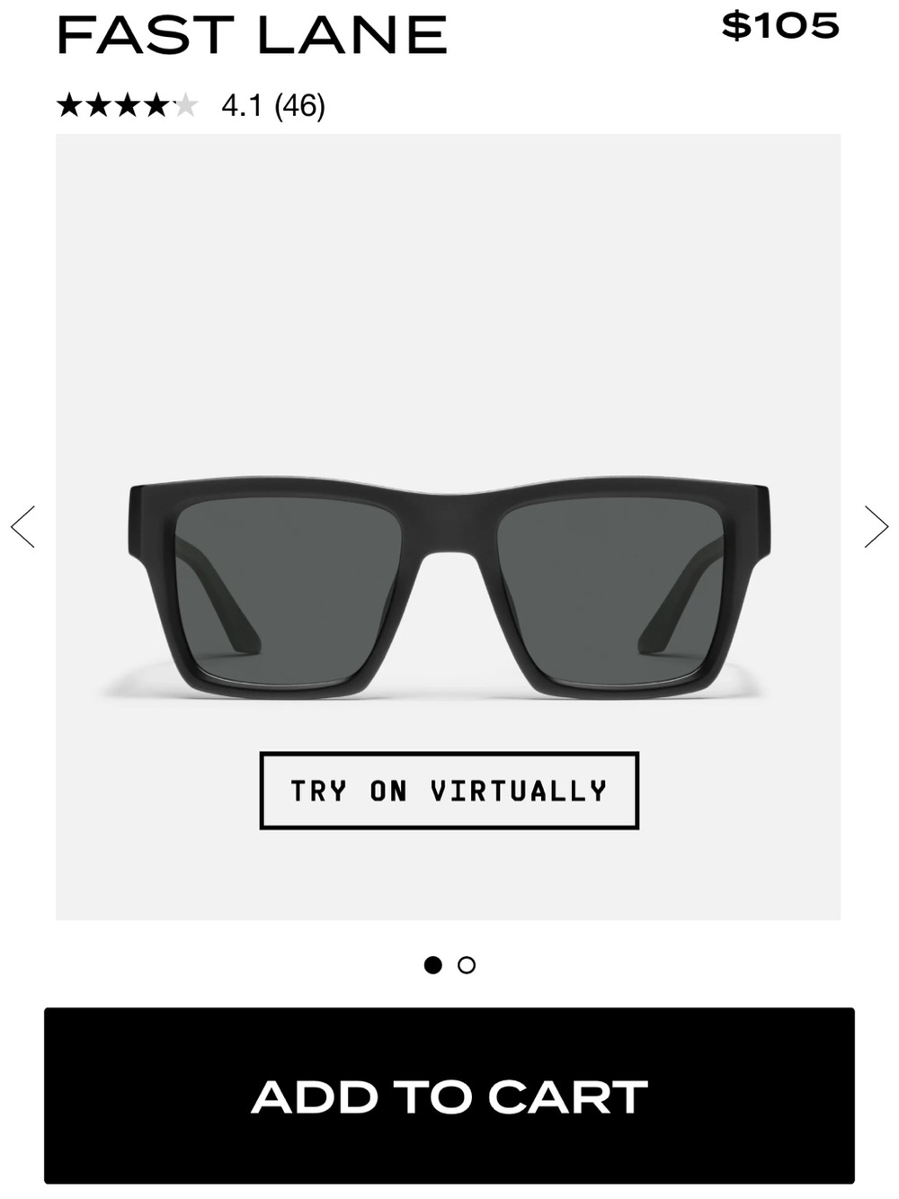 Quay Fast Lane Sunglasses - Black